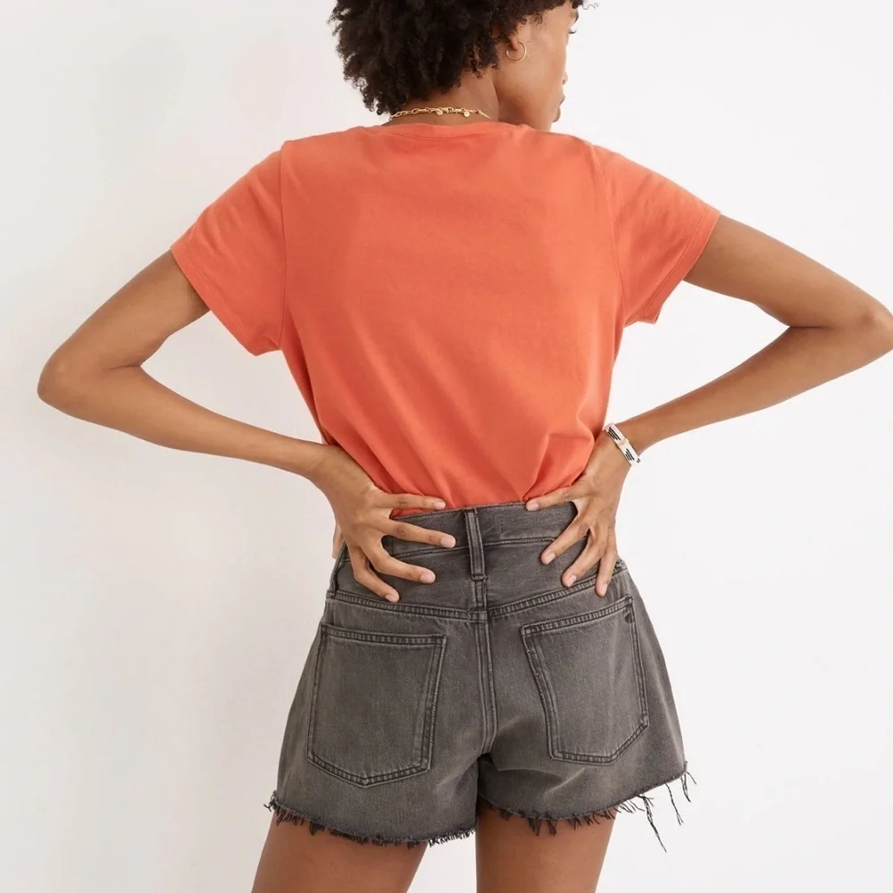 Madewell Relaxed High Rise Denim Shorts in Bienville Wash Size 29 - Picture 2 of 8